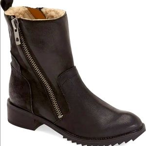 Dolce Vita Kincaid Shearling and Leather Bootie
